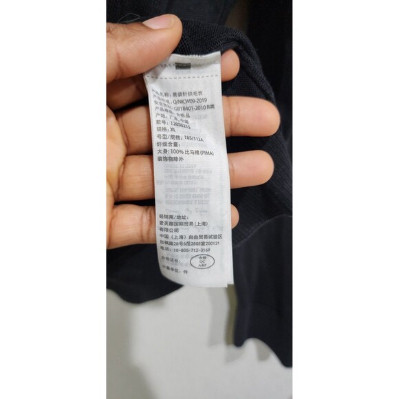 Abercrombie Fitch Black Mens Long Sleeves Pullover Crew Neck Sweatshirt Size XL - Picture 5 of 11